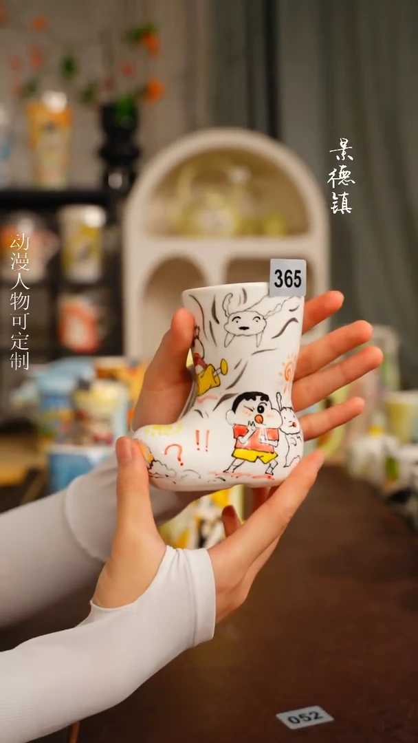 景德镇高温釉下彩纯手工手绘365