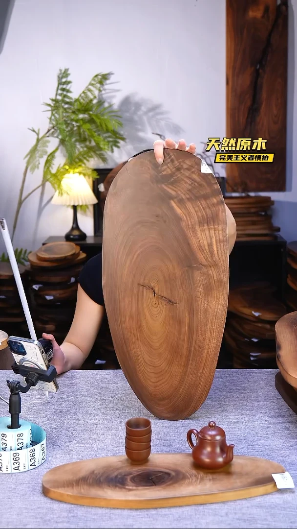 木北美黑胡桃原木.干裂疤结不属于商品质量问题完美主义者慎拍