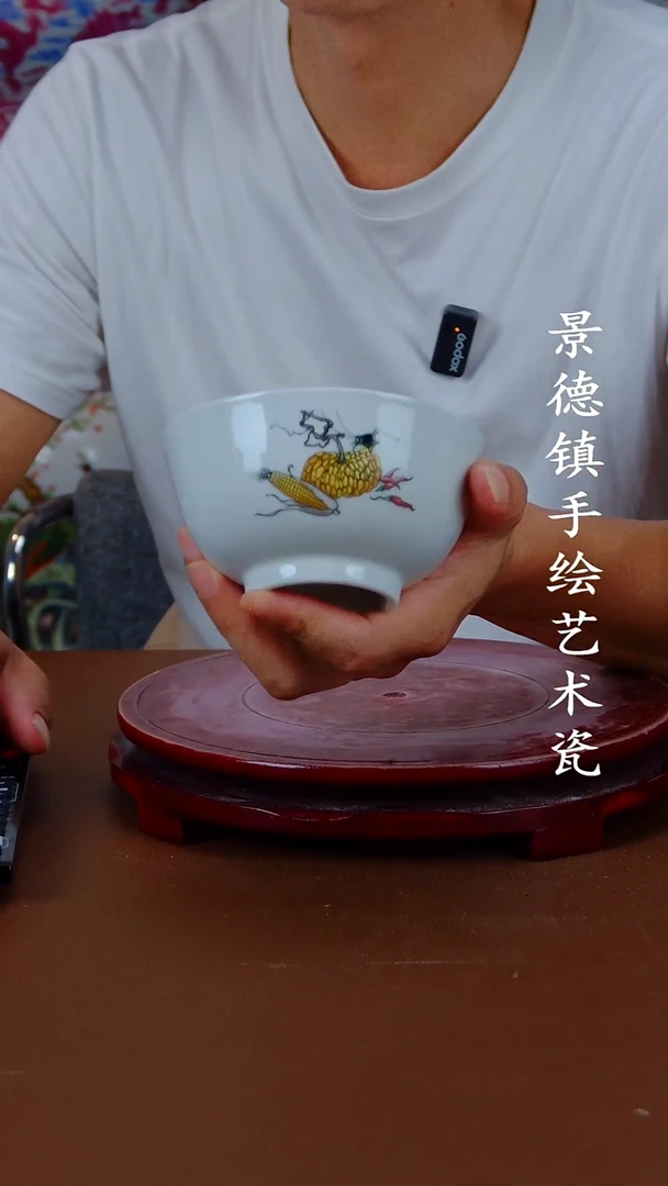 摆件景德镇手工手绘陶瓷摆件8