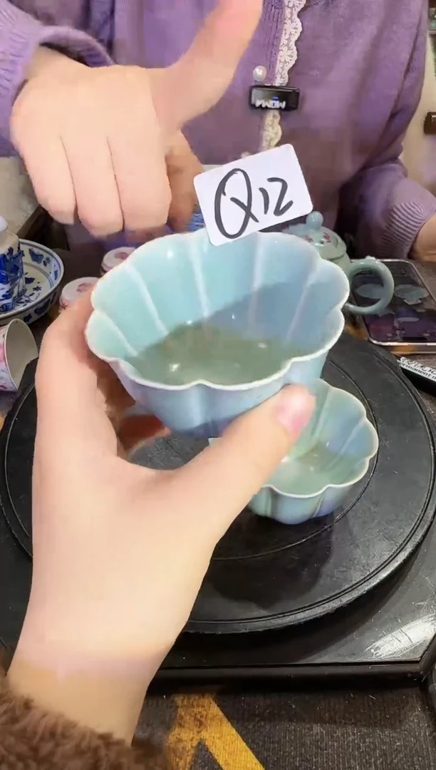 【闪购商品】其他Q12景德镇制陶瓷主人杯一对