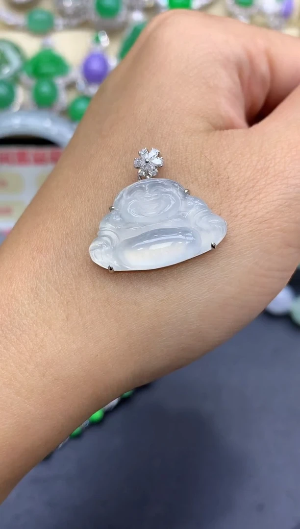 颈饰18K金镶嵌翡翠308中国好珍宝