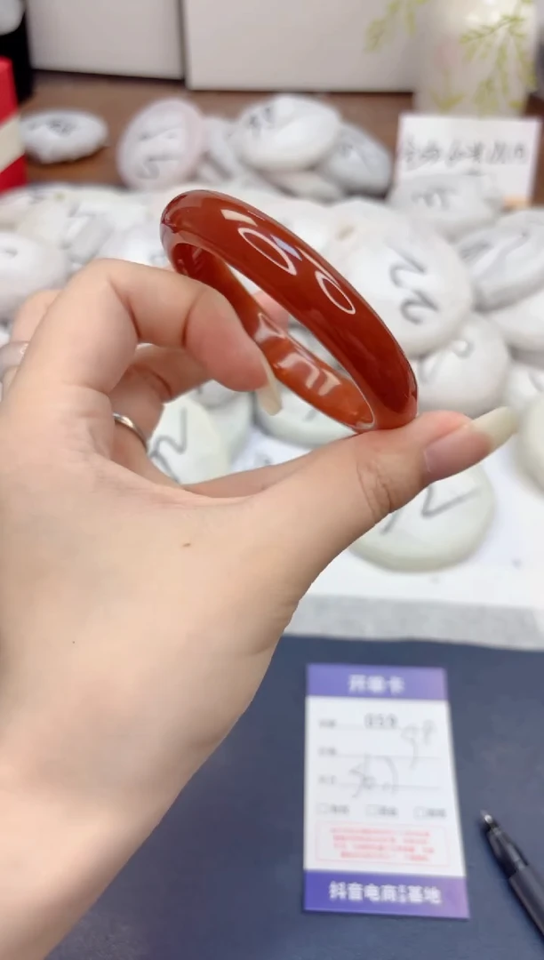 石英质玉手镯未镶嵌59-玛瑙-圈口56