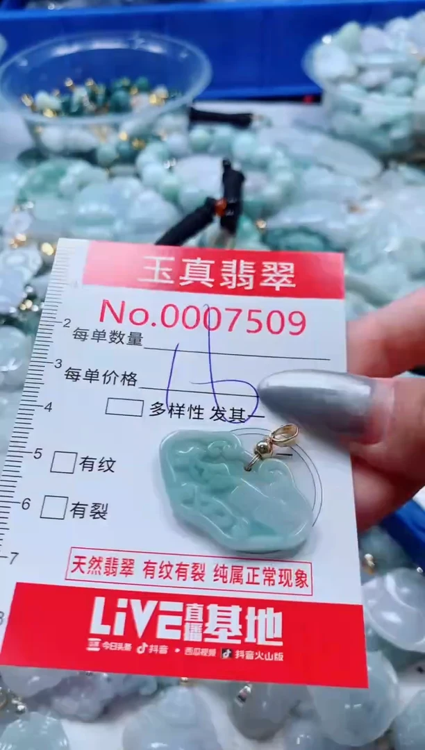 吊坠(不含链)未镶嵌翡翠7509