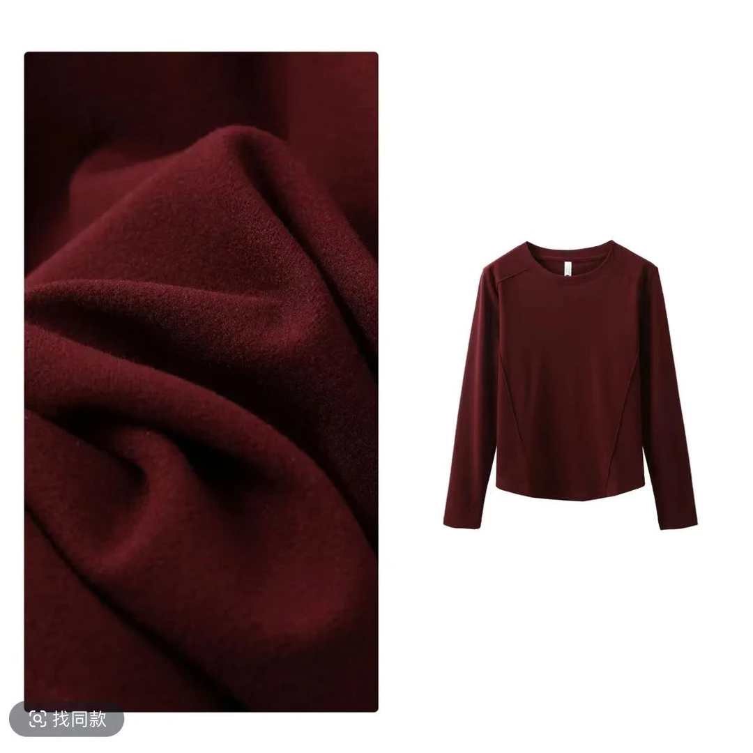 7615鱼骨小蛮腰，显瘦修身百搭必备圆领打底衫女