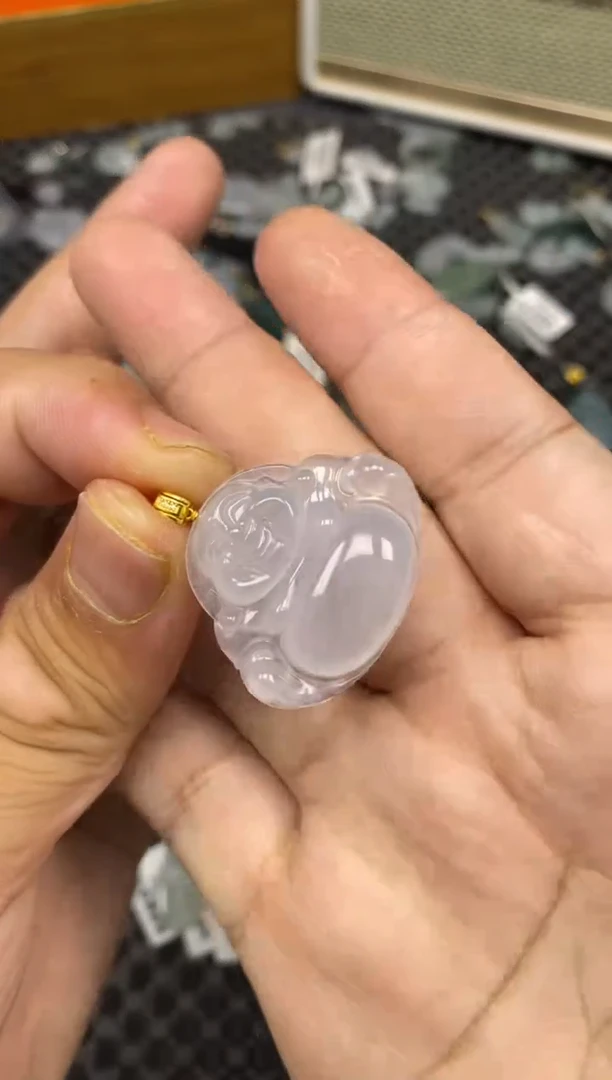 【闪购商品】翡翠吊坠(不含链)18K金镶嵌56889