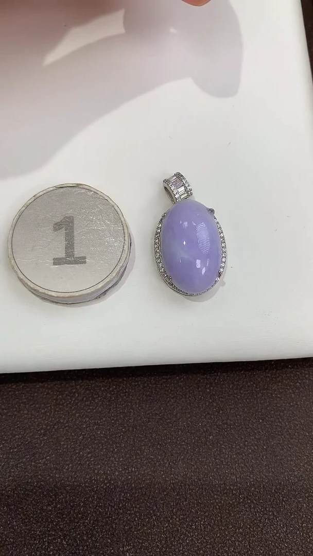 颈饰银S925镶嵌翡翠天然缅甸a货翡翠(多样性发其一)