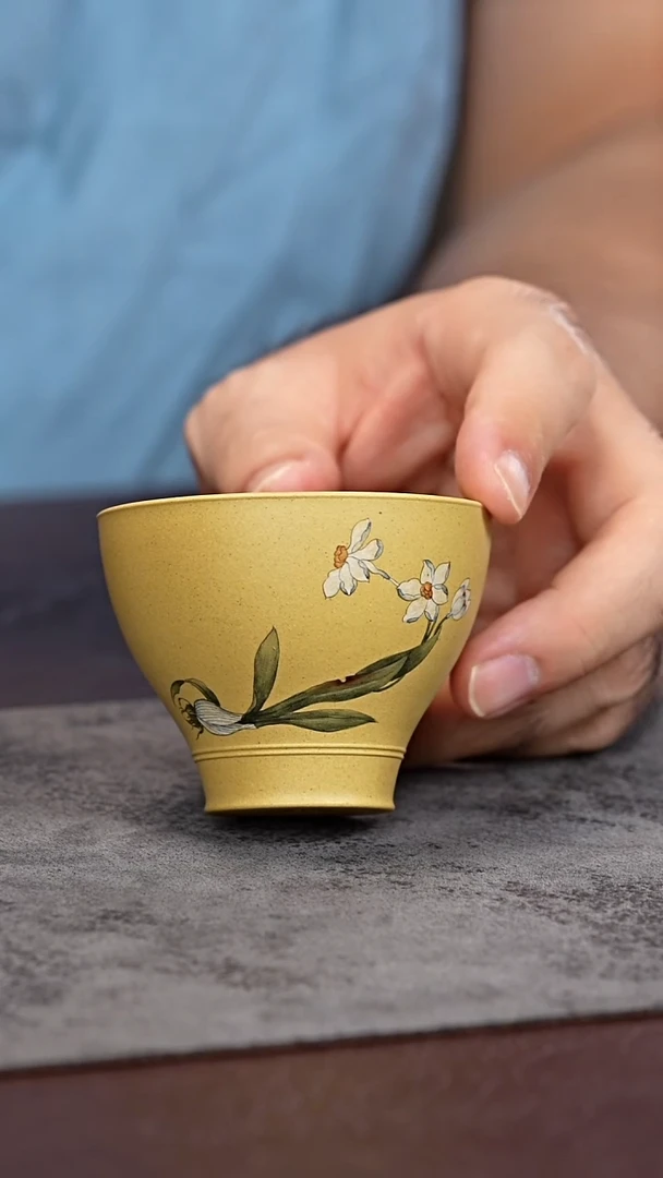 茶杯紫砂小开心 段泥