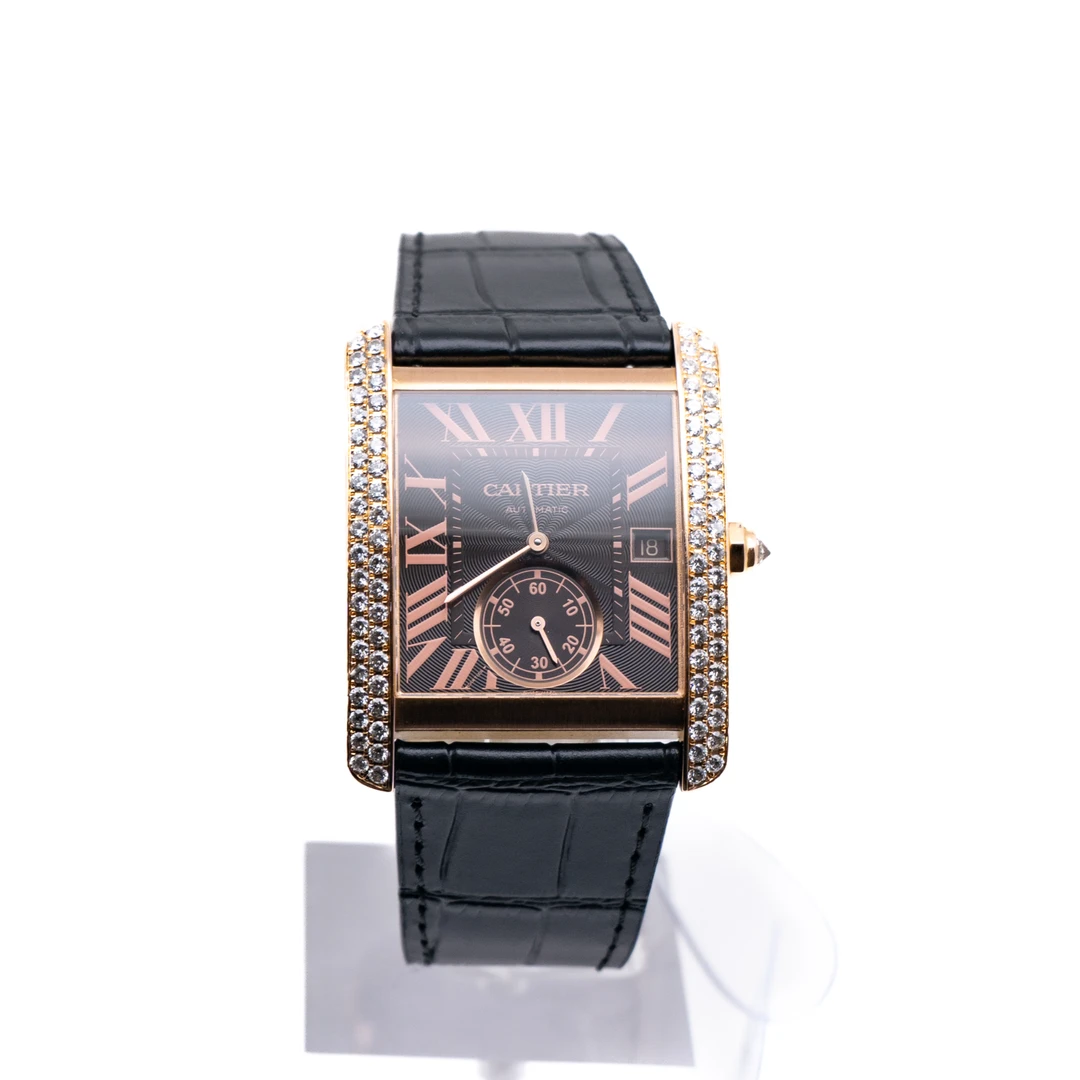 99新 Cartier/卡地亚 坦克W5330002 34*44表经 后钻机械金表 单表