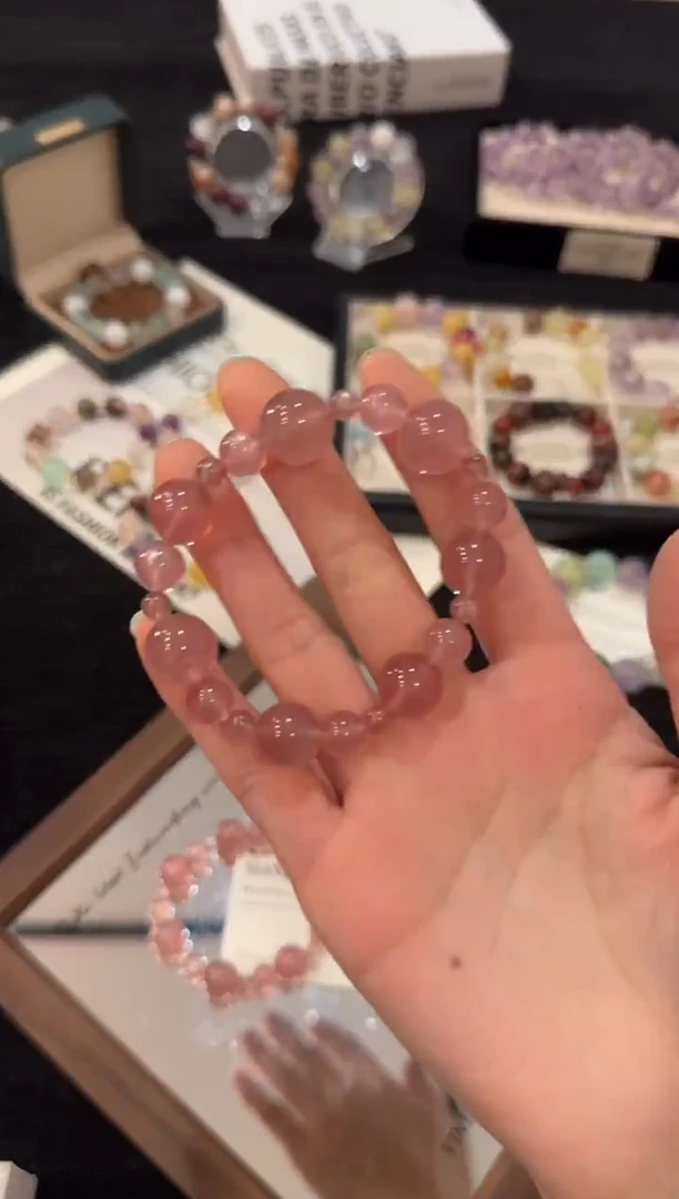 合金手链水晶草莓晶x3007