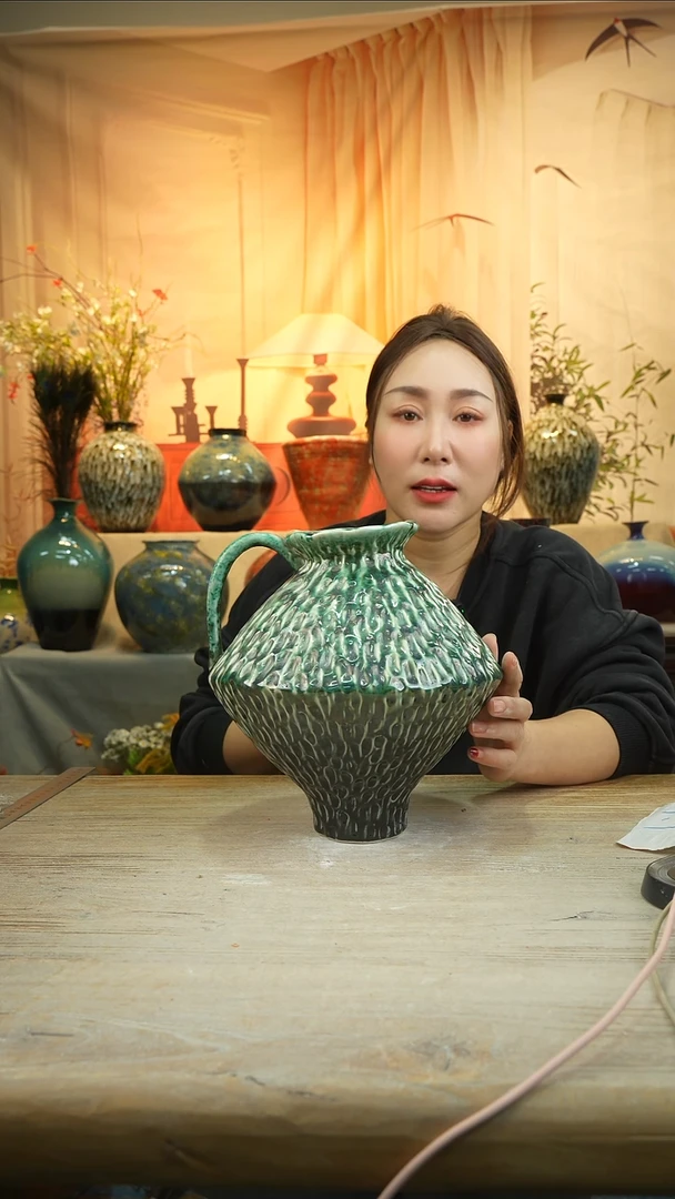 高25口10陶瓷花瓶花器