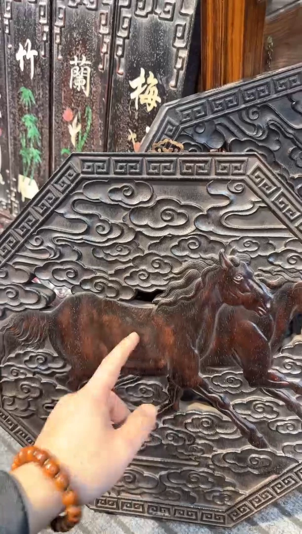 【闪购商品】木紫檀马到成功牌匾000000000