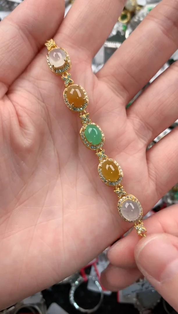 银S925镶嵌戒指翡翠1111-----4