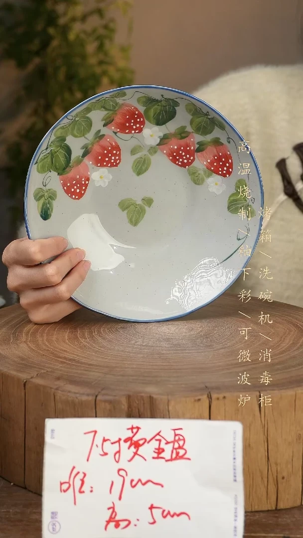 碗瓷景德镇手工手绘高温瓷釉下彩