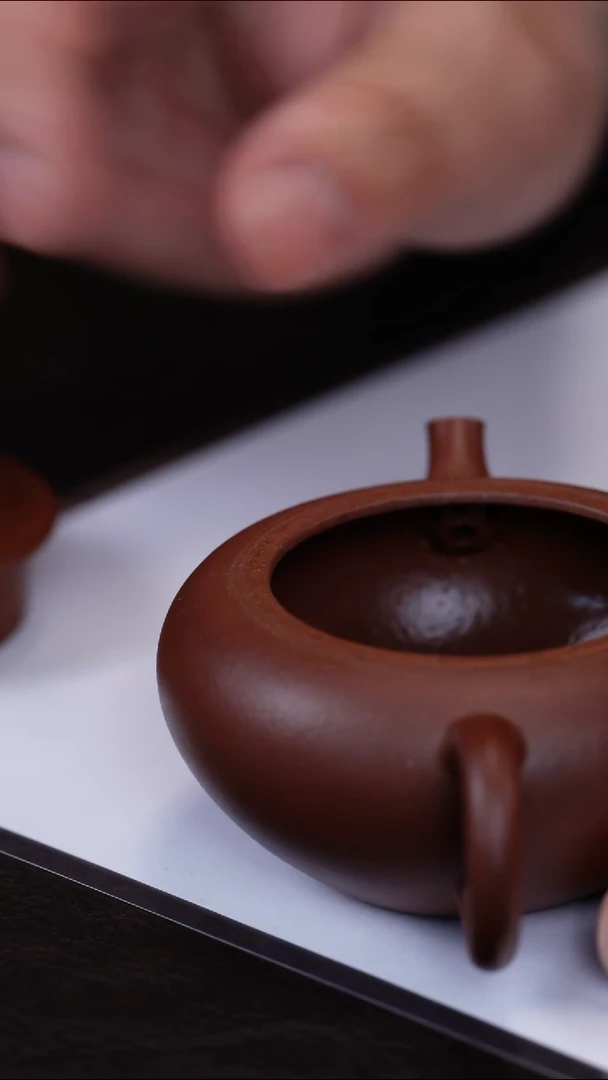 【闪购商品】紫砂茶壶 全手 钵盂 紫泥 110C