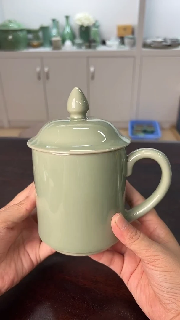 龙泉云间青瓷小米茶器