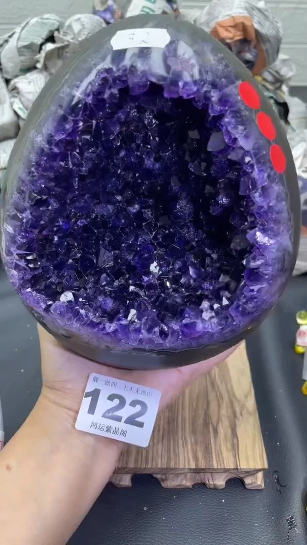 未镶嵌大型摆件（非配饰）紫晶122号龙蛋