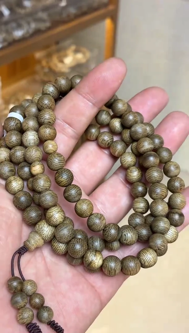 沉香手串 文莱圆珠长串0.9多样性发其一
