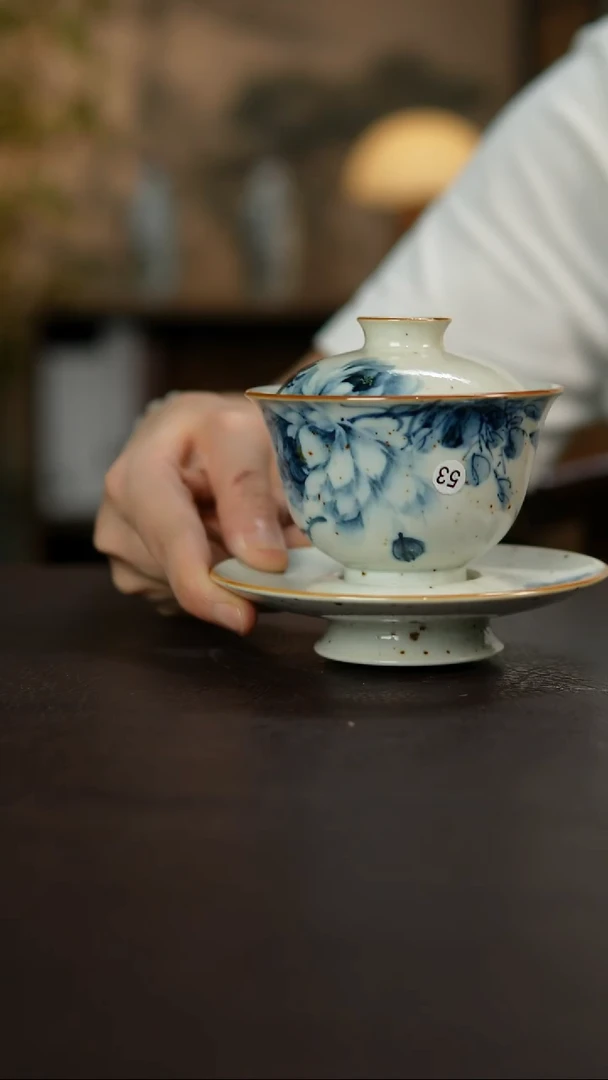 杯景德镇陶瓷杯碗柴烧多人