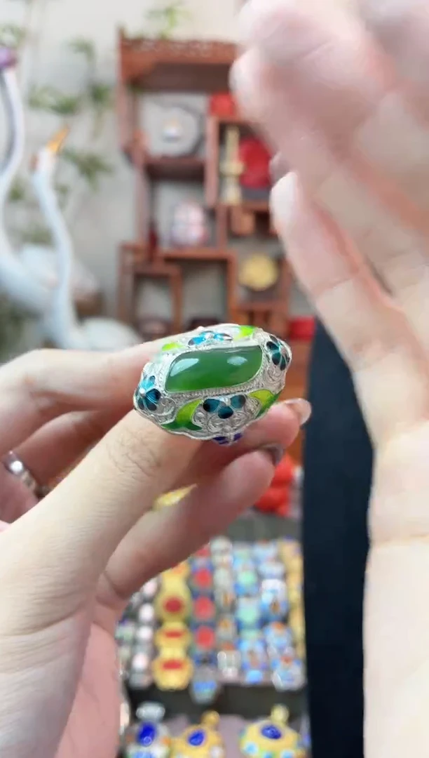 糖****》非遗手工花丝镶嵌戒指
