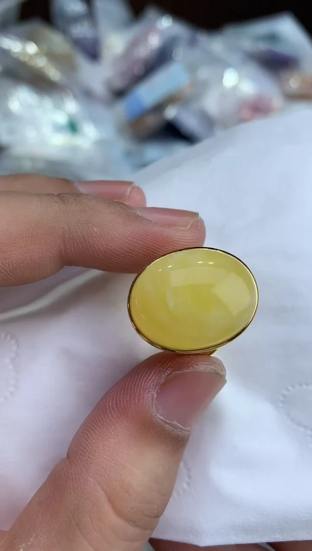 蜜蜡颈饰银S925镶嵌多样性发一251105107