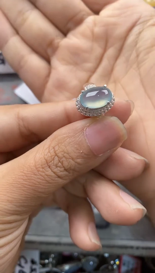 未镶嵌戒指翡翠555---5