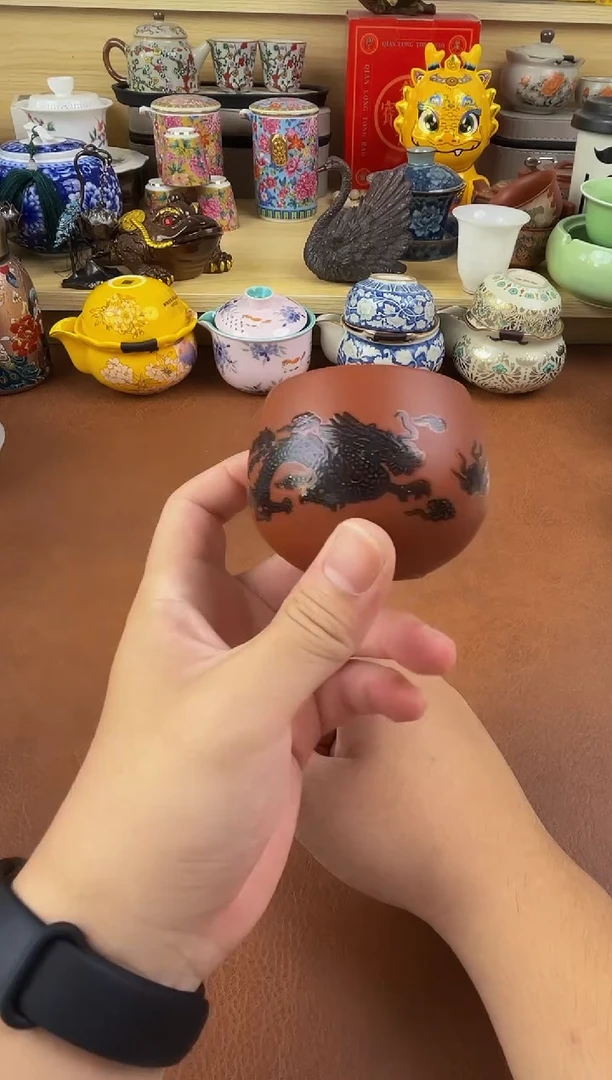 陶瓷茶具摆件旅行套组