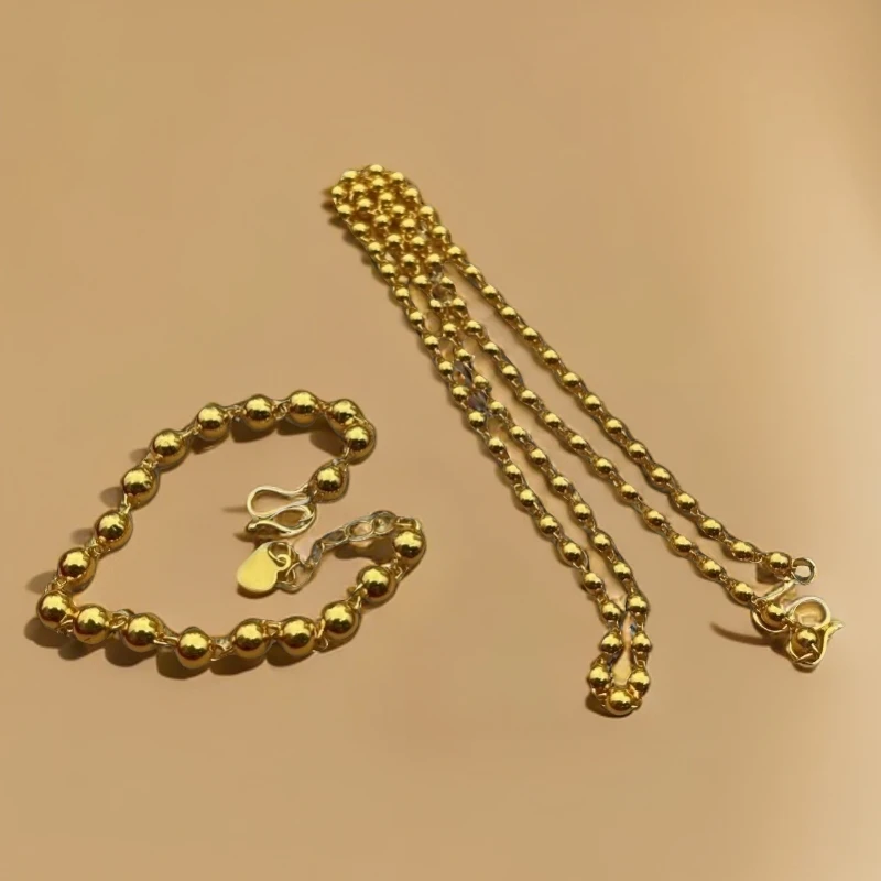 【舟总专属】精美圆珠宫廷风合金套装项链+手链TZ62599