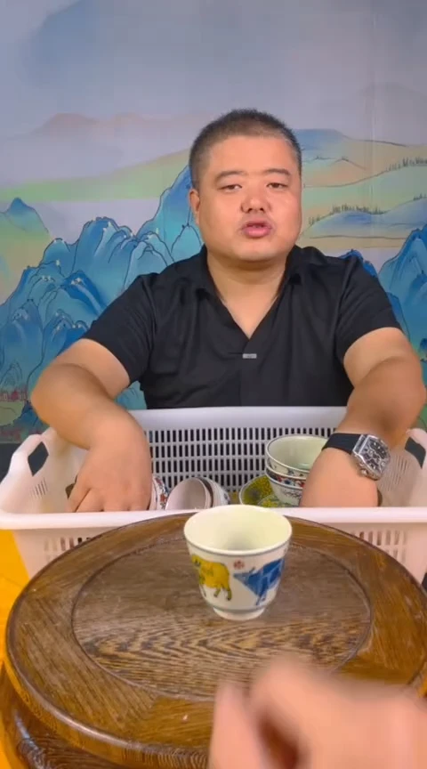 摆件景德镇陶瓷青花摆件40
