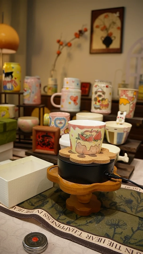 摆件【不带盒子】508高温釉下彩