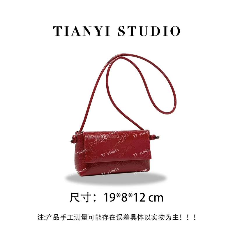 【TY】QYX-9922-珊瑚红 轻奢高级韩版单肩潮流时尚简约女包