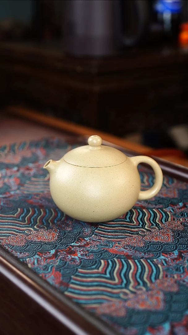 【闪购商品】茶壶紫砂河豚西施 梨皮本绿