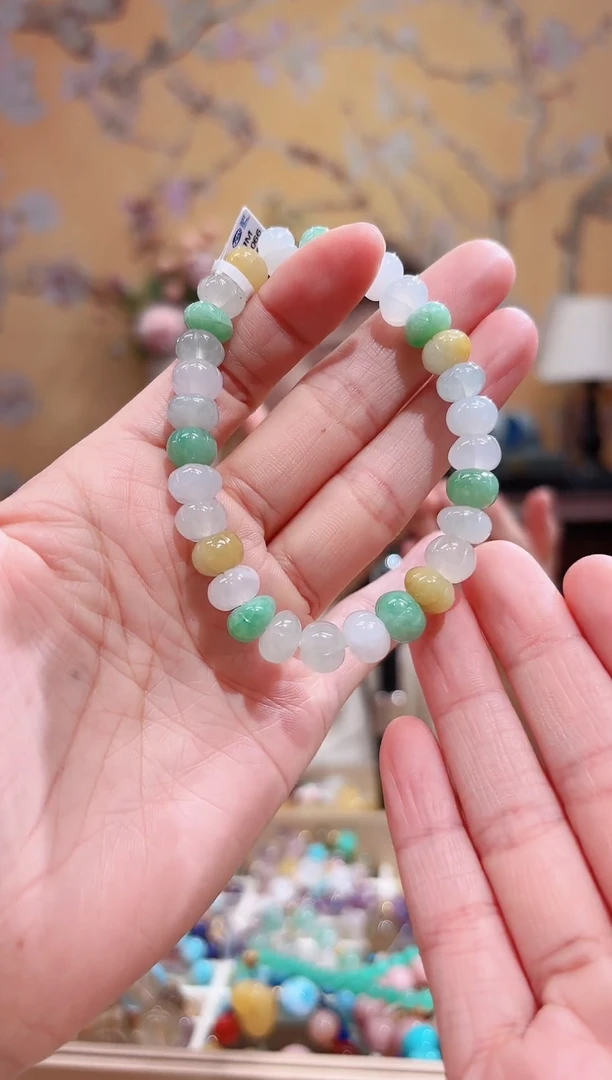 未镶嵌手串翡翠设计款手串