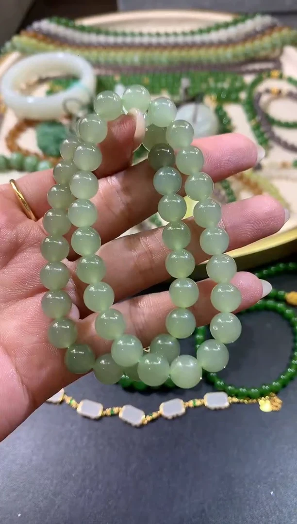 未镶嵌手串和田玉W251|多样性发货一件380