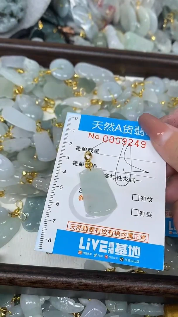 翡翠未镶嵌颈饰净货挂件-9749