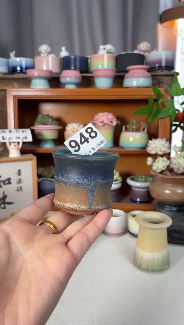 瓷片948知木小芳花盆