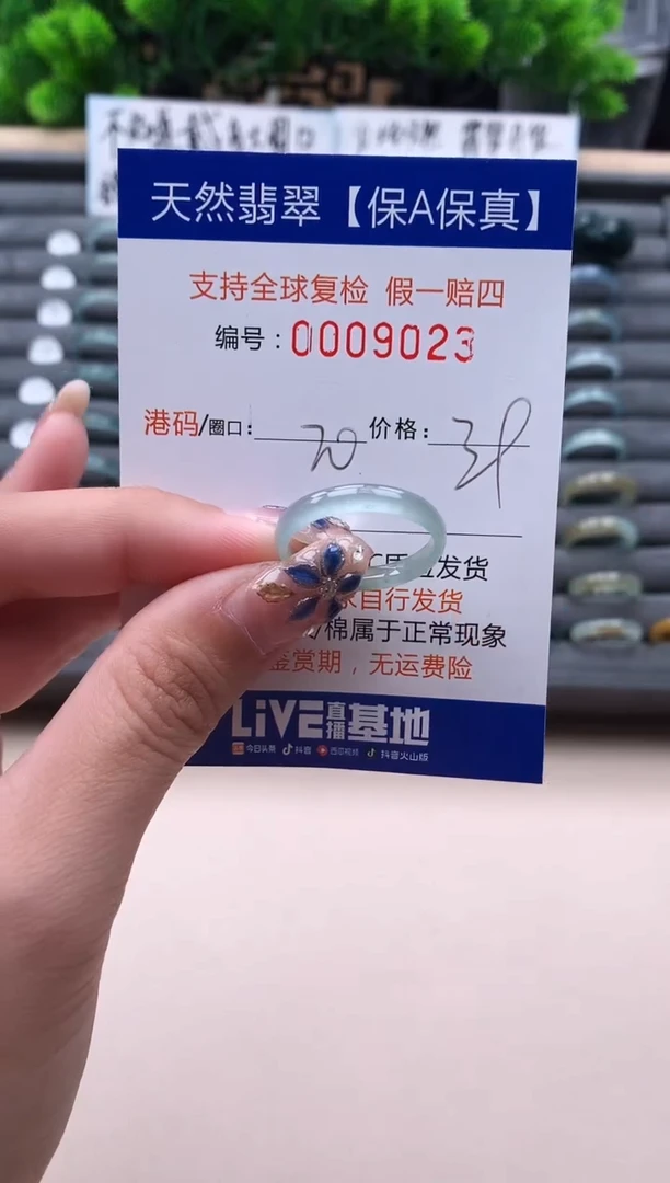 未镶嵌戒指翡翠9023
