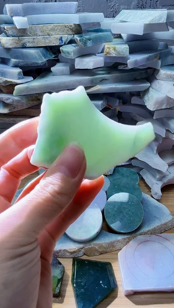 裸石翡翠天然翡翠A货石 南 147