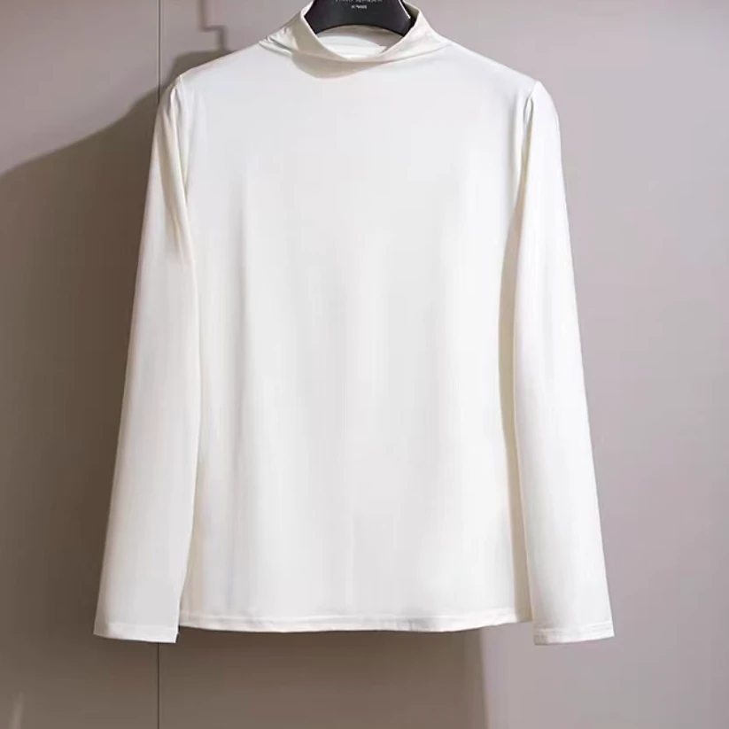 K4038 女士半高领玻色因面膜打底衫 SY888