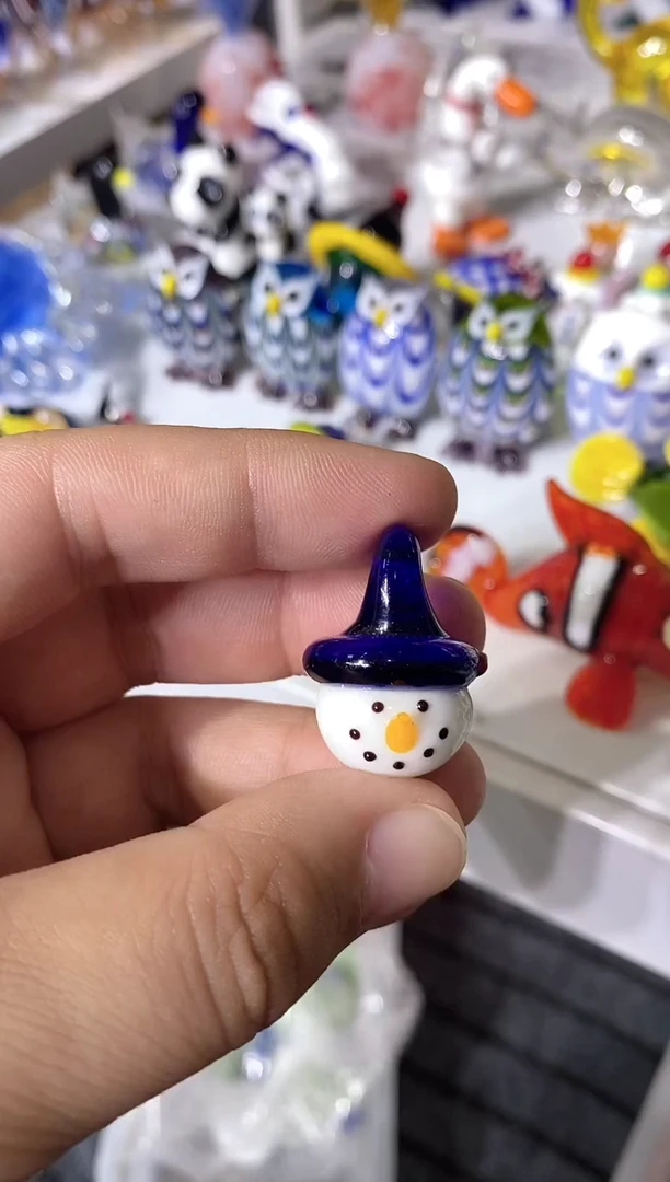 琉璃手工艺品ㅤ****?雪人头