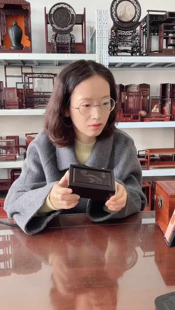 东非黑黄檀（紫光檀）独板机关盒   80