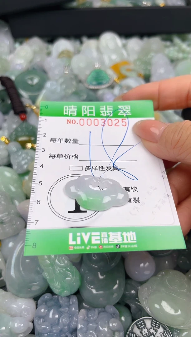 翡翠未镶嵌颈饰闪购0003025