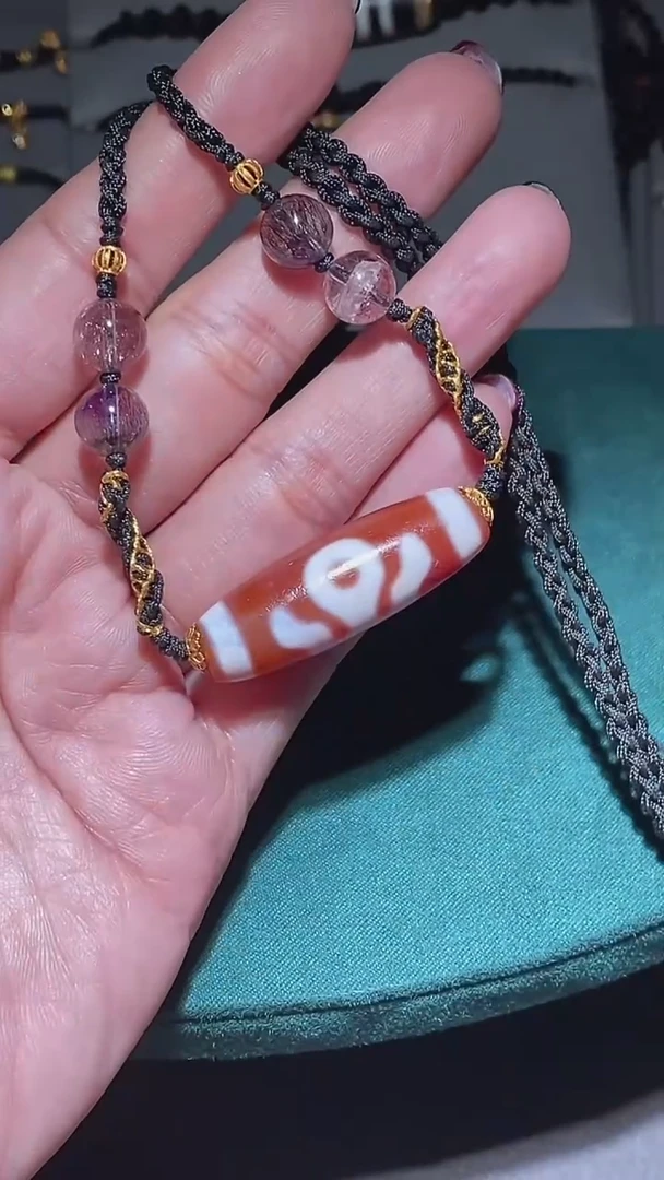 【闪购商品】玛瑙/玉髓颈饰未镶嵌Y61726红肉贵人锁骨链