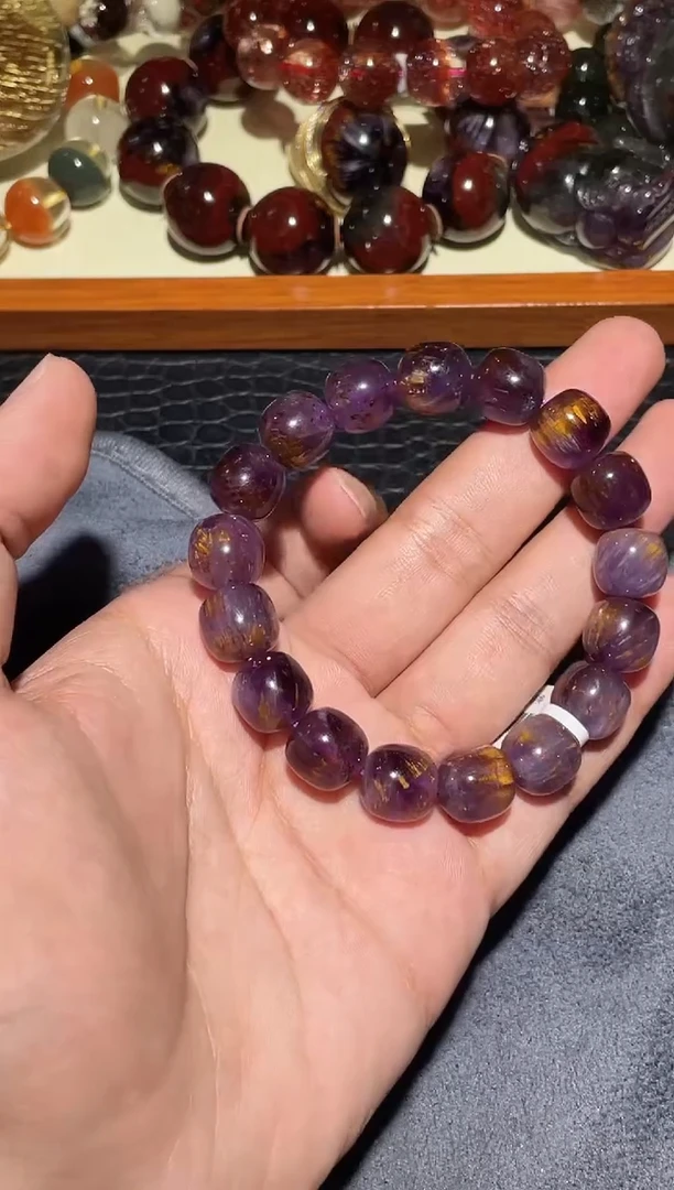 未镶嵌手链水晶紫钛单圈A12（多样性发其一）