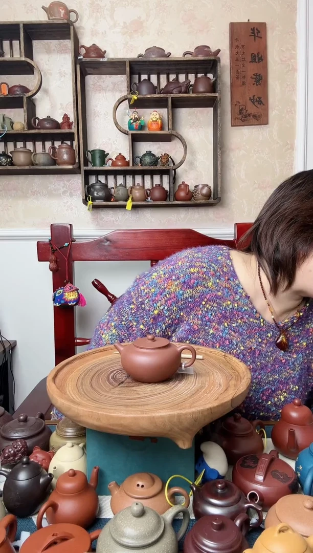 【闪购商品】紫砂茶壶中槽清   苹果200CC内推