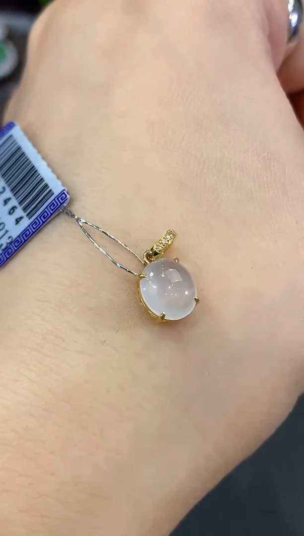 吊坠(不含链)18K金镶嵌翡翠B10 多样性一件发货