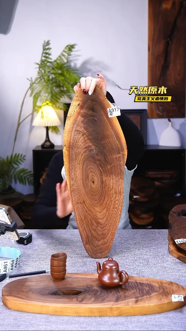 木北美黑胡桃原木.干裂疤结不属于商品质量问题完美主义者慎拍