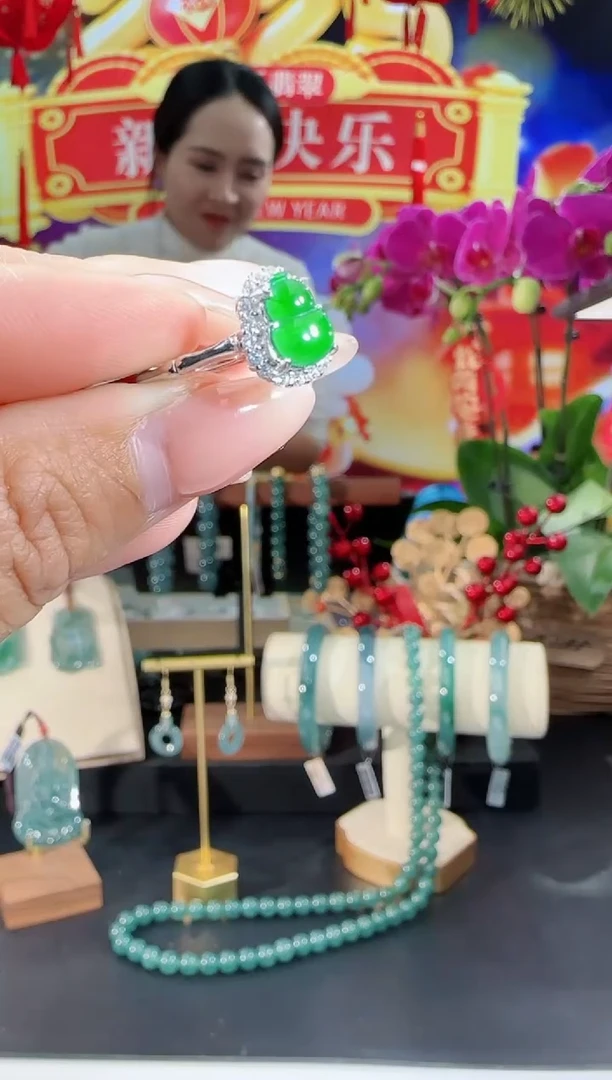 【闪购商品】翡翠戒指合金戒指多样性发一