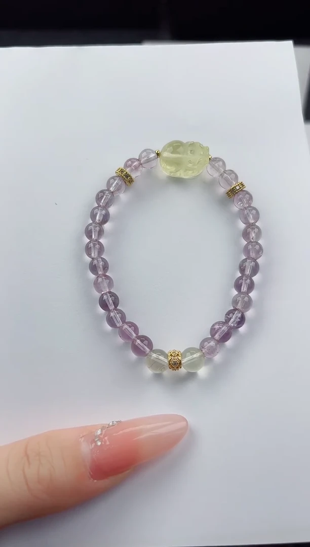 未镶嵌手串水晶嗨购微色差T