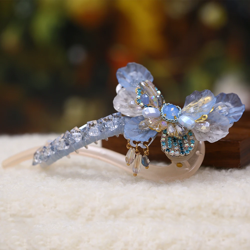 新款气质精致简约蝴蝶扭扭夹 发夹-8188