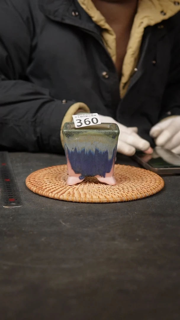 【闪购商品】瓷片360泥泥手工花盆